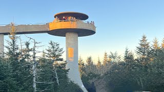 Amazing Sunset View  Clingmans Dome  A Fall Drive To Clingmans Dome  The Great Smoky Mountains [upl. by Ecyal31]