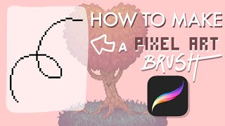 How to make a PIXEL ART BRUSH for procreate in LESS THAN 4 MINUTES sorry for yelling [upl. by Chiquita329]