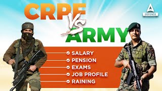 CRPF vs ARMY  SALARYPENSIONEXAMSJOB PROFILETRAINING  CRPF New Vacancy 2023 [upl. by Edme]