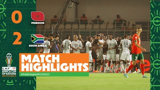 HIGHLIGHTS  Morocco🆚 South Africa  ملخص مباراة المغرب وجنوب إفريقيا TotalEnergiesAFCON2023 [upl. by Ellenaej]