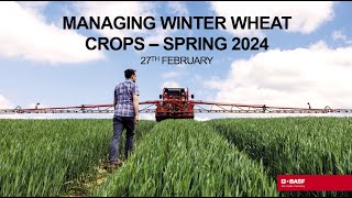 Webinar Managing Winter Wheat Crops  Spring 2024 [upl. by Nylassej]