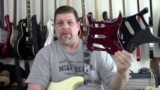 How to install a pickguard on a Fender Stratocaster Gear Alert [upl. by Himelman]