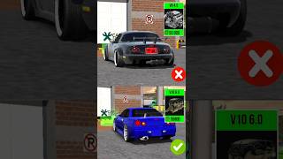 V8 🆚 V10 Engine Sound ❓🤔Car Parking multiplayer shorts youtubeshorts [upl. by Doley]