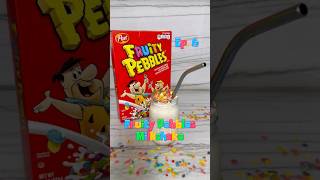 Fruity Pebbles Milkshake 🌈🥛 cereal milkshake milkshakes fruitypebbles foodhacks foodhack [upl. by Raviv852]