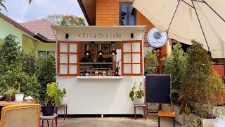 ASMR Cafe Vlog Mini Coffee Shop Slow bar coffee Kopi Mokapot Tasty Inside Dream Design Idea [upl. by Eniawed]