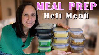 MEAL PREP 4  3 főétel  1 leves  Heti Menü I Chilis bab Pesztós csirke Zellerkrém leves I [upl. by Woodman202]