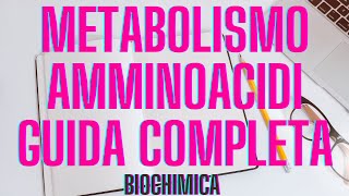 Metabolismo aminoacidi biochimica guida completa a capitoli [upl. by Ahsinej]