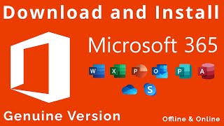 How to Download and Install Microsoft Office 365  Offline Iso Available [upl. by Epul]