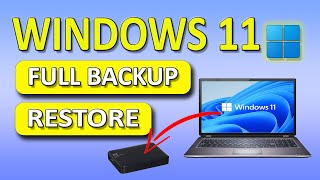 Create Windows 11 FULL BACK UP to External Drive amp RESTORE 2024 [upl. by Carissa]