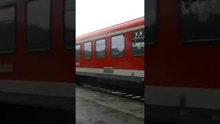 218 428 schleppt defekten VT 628 in GarchingAlz abAugust 2014 [upl. by Aratal]