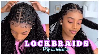 These Braids Look exactly like my hair Braided wig Install FT LockBraids [upl. by Marriott479]