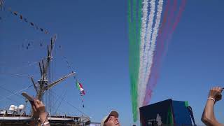 Amerigo Vespucci and Frecce Tricolori In San Pedro CA July 4 12 [upl. by Araes]