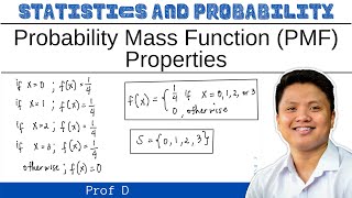 PROBABILITY MASS FUNCTION  PROPERTIES  PROF D [upl. by Milly]