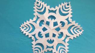 ❄️ SNEEUWVLOK MAKEN VAN PAPIER ❄️ KNUTSELEN MET A4 PAPIER ❄️ DIY VOUWEN NEDERLANDS [upl. by Alyk]