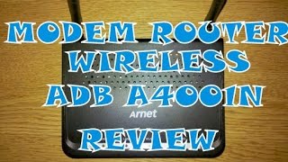 ✅ Review del Modem Router Wireless ADB A4001N ARNET [upl. by Tshombe]