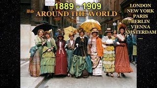 1889  1909 Fascinating Journey Around The World in Color [upl. by Lemyt]