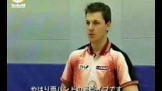 timo boll training forehand topspin [upl. by Nalo874]