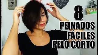 Peinados fáciles para pelo corto  Miss Leesi [upl. by Odin]