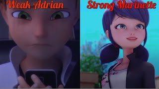 Weak Adrian vs Strong Marinette😱édit mlb comic Love couple cartoon😍🥰😘LadybugAMVviral [upl. by Atteras]