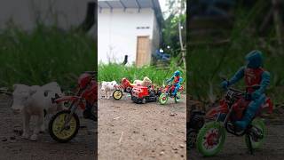 Dirt bike finger toys  mobil mobilan truk beko mini motor trail dirtbike mobilmobilan shorts [upl. by Amak]