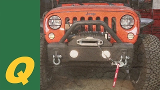 Fishbone Offroad Front Stubby Winch Bumper for Jeep Wrangler JK Installation [upl. by Enaillil]