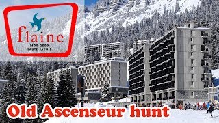 Skiing resort of FLAINE  Old Ascenseur hunt [upl. by Stenger479]