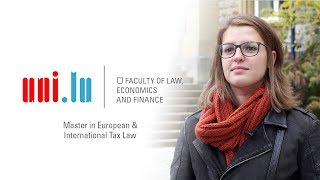 Master in European and International Tax Law [upl. by Archambault]