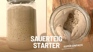 Sauerteig selber machen  Einmalig ansetzen amp jede Woche frisches Brot [upl. by Rhys]