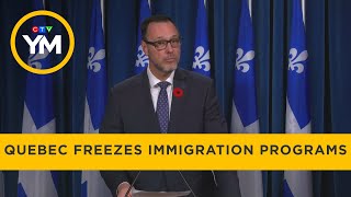 Quebec Puts Moratorium on Immigration Programs  Your Morning [upl. by Anna379]