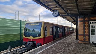 Mitfahrt in der S2 von Blankenfelde bis Berlin Marienfelde in der BR 481 Mod 4539 [upl. by Eeldarb]