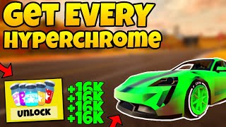 Glitch How to Get EVERY HYPERCHROME LEVEL 5 the FASTEST amp EASIEST Way POSSIBLE  Roblox Jailbreak [upl. by Brigid]