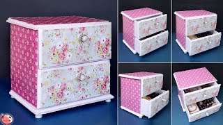 DIY Drawers  Best Out Of Waste Idea  Space Saving Idea  Drawer Desk Organizer Making at Home [upl. by Dian]