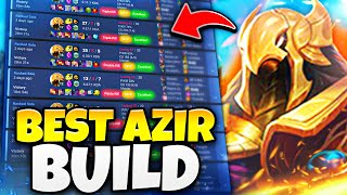 How to Escape Low Elo with Azir The Best New Build for Easy Climbing Runes amp Items Guide [upl. by Inalan]