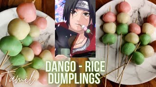 Dango 🍡 Anime food recipe  Tamil dango anime chefbymistake [upl. by Durning]