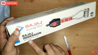 Bajaj Immersion Rod Water Heater 1500Watt  Unboxing and Review [upl. by Nickey]