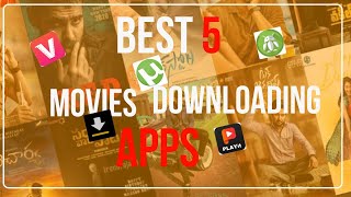 Best 5 Movie Downloading apps  In Telugu By Tech Murthy [upl. by Nyrok532]