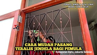 Cara Pasang Teralis Jendela Terbaru 2024  Pasang Teralis Pada Kusen Kayu [upl. by Gerik]