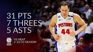 Bojan Bogdanovic 31 pts 7 threes 5 asts vs Heat 2223 season [upl. by Darach944]