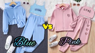 BLUE💙 vs PINK💕  choose you like dress👗shoes👟nails💅cake🎂 etc cute  WingsWorldhu4yp [upl. by Danyelle]