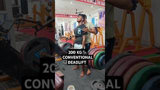 200 KG CONVENTIONAL DEADLIFT 🦍💪 AT AGE 17 shorts trending fitness gym [upl. by Frere]