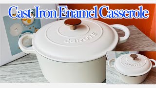 CAROTE carotecastironenamelcasserolecarotecookwarecarotecookwarereviewcaroteunboxingcastiron [upl. by Atsirhcal276]