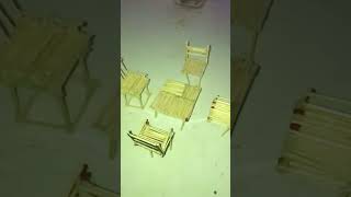 How To Make Miniature Chairs Ytshorts shortschairs [upl. by Alesiram]