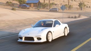 Forza Horizon 5  Late Night Drive  Mazda RX7 4K [upl. by Papagena]