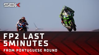 Last 5 minutes of an actionpacked FP2 at Portimao 🎢  2024 PortugueseWorldSBK 🇵🇹 [upl. by Labaw389]