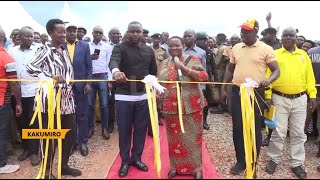 PM Nabbanja commissions ownbuilt bridge Nyamuhunguza [upl. by Flosser]