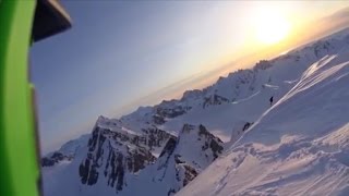 See skiers terrifying 1600foot fall off cliff [upl. by See]