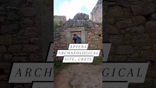 Aptera Archaeological site Chania Souda Bay Crete Mini tour of historical ruins [upl. by Matless]