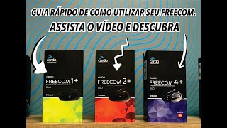 Como usar o seu Freecom 1 2 e 4  Intercomunicador da Cardo [upl. by Nagrom22]