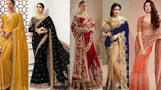 Latest Saree CollectionWedding Saree Dress DesignParty Wear Saree Dress Designs [upl. by Llirrem]