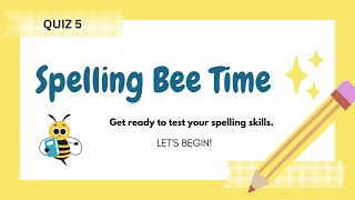 Quiz 5  50 More Spelling Challenges Words Starting with A  Test Your Spelling Skills [upl. by Eiramllij]